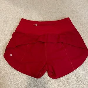 Lululemon speed up high rise 4 inch shorts